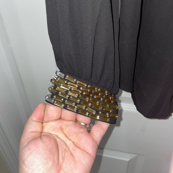 💰 3 for $25 💰ALFANI Top with gem detail long sleeve SZ 4 - Picture 7 of 7